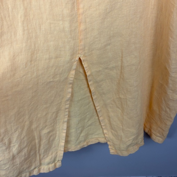 Indi & Cold Linen Beach Sleeveless Button Back Midi Dress XL Mandarina Coastal - Picture 16 of 16